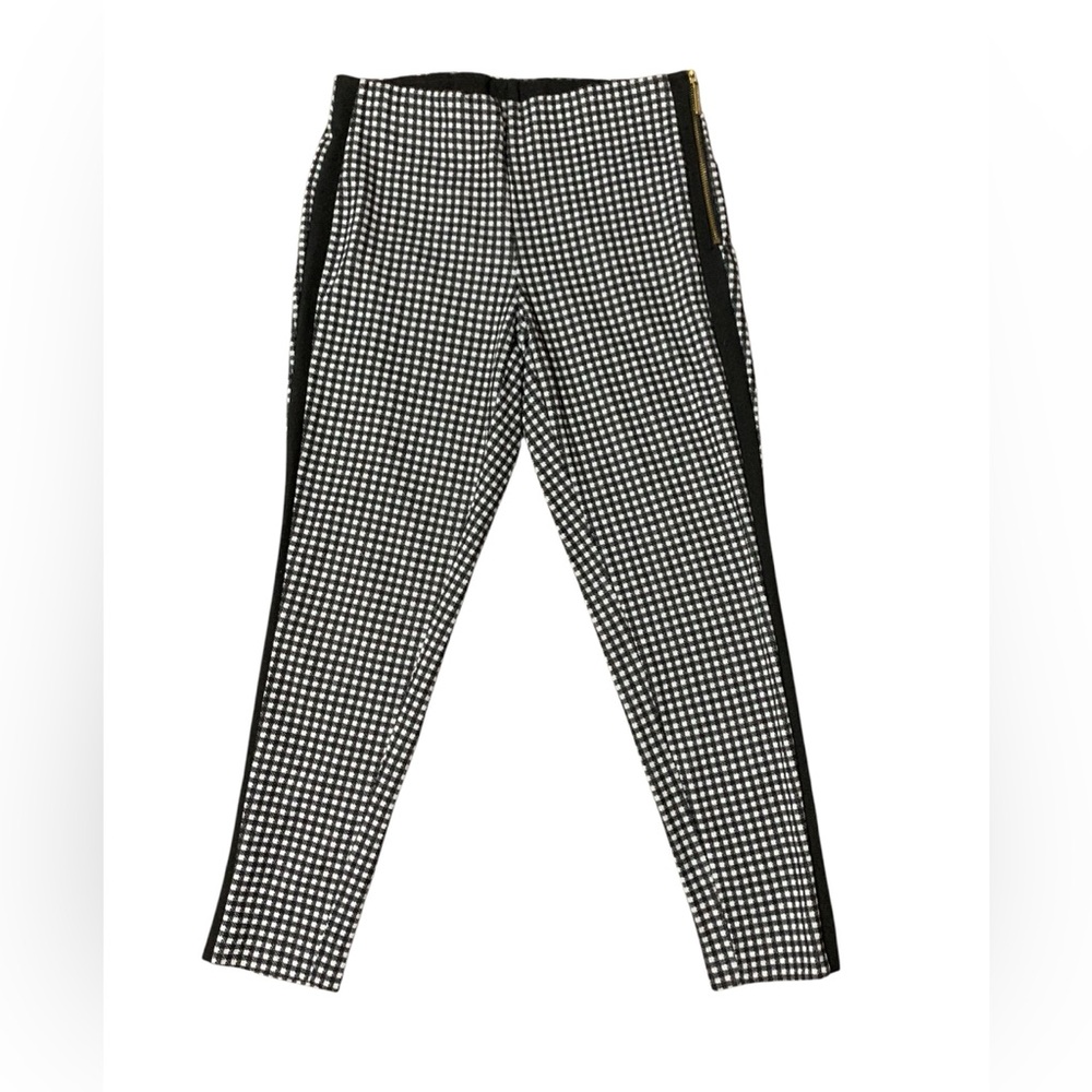 Michael Kors black and white plaid pants